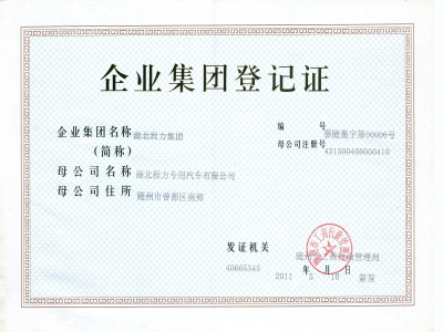 企業(yè)集團登記證