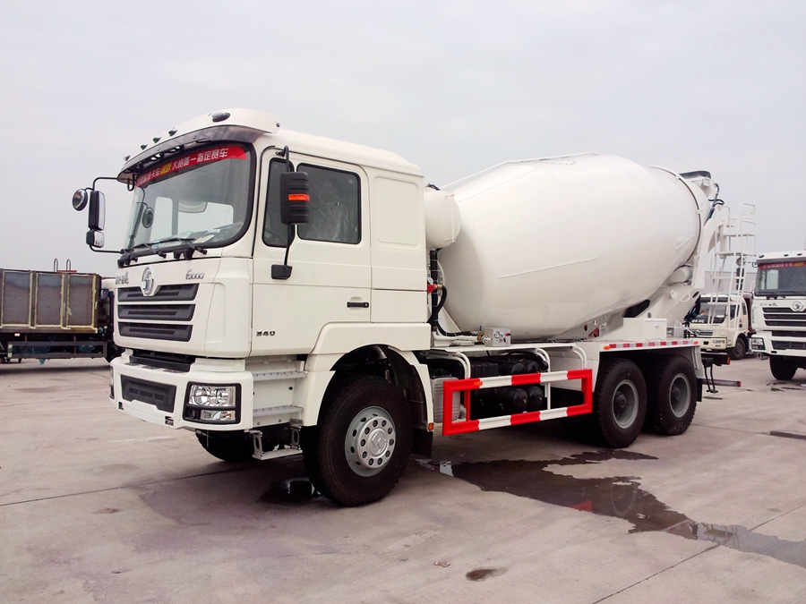 陜汽德龍后八輪水泥攪拌車圖片,陜汽德龍F3000后雙橋攪拌車圖片