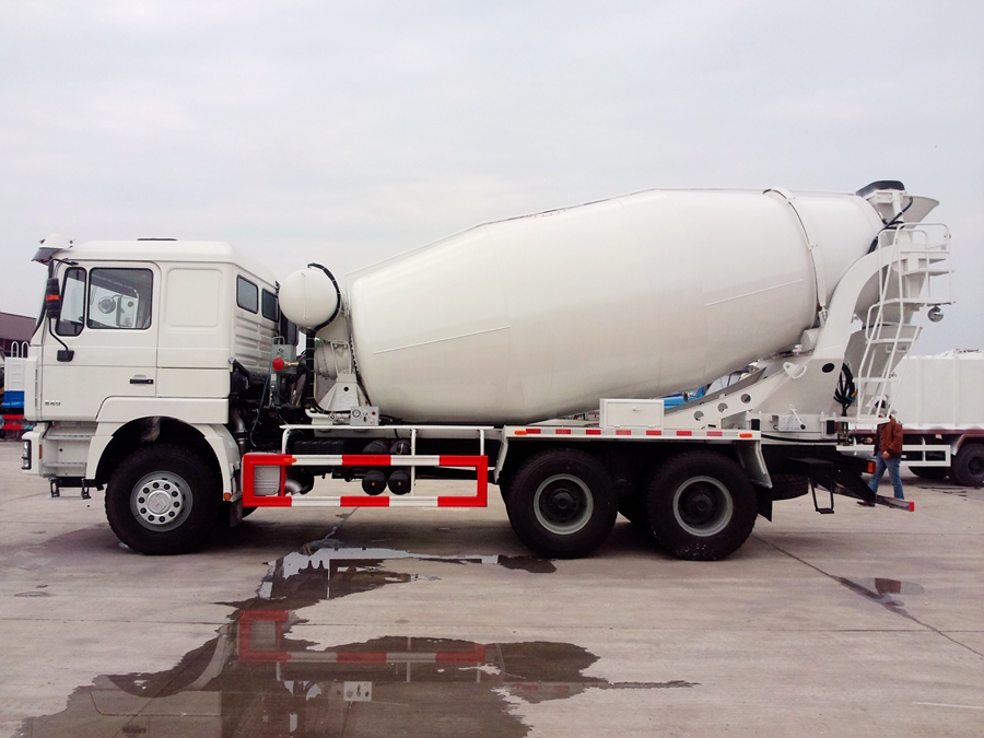 陜汽德龍后八輪水泥攪拌車圖片,陜汽德龍F3000后雙橋攪拌車圖片