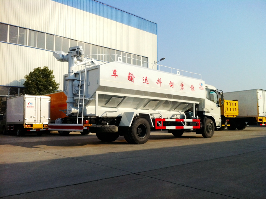 東風(fēng)天錦散裝飼料運(yùn)輸車圖片