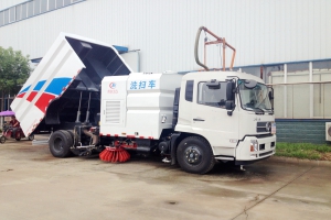 遼寧朝陽環(huán)衛(wèi)局采用垃圾清掃車等機械化作業(yè)