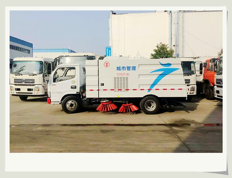 水泥攪拌站掃路車