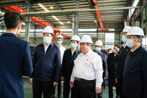 湖北省委副書記、省長王忠林帶領(lǐng)省市領(lǐng)導(dǎo)視察程力（曾都）汽車工業(yè)園新廠基地建設(shè)情況